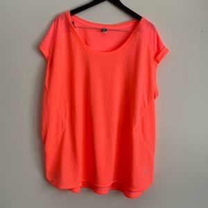 Neon pink workout shirt